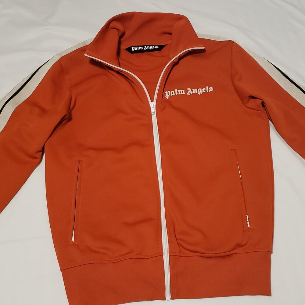 Palm Angels track jacket brick red/orange/white SMALL